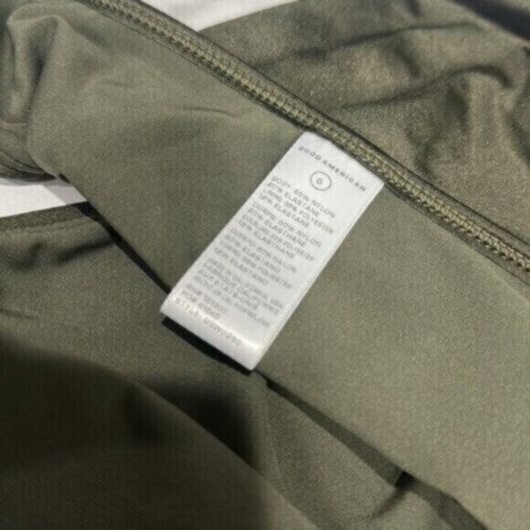 NWT Good American Green Stormy Shine Perfect Fit Bottom Bikini Size 2X - Picture 11 of 12